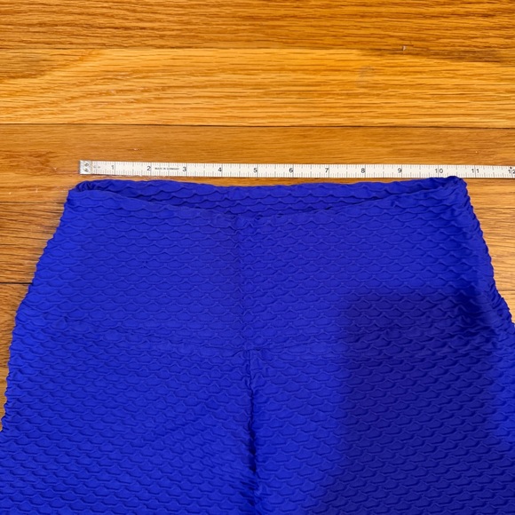 Booty By Brabants Croco Skin Seamless Leggings in Dark Blue (Cobalt?) - One Size - Picture 3 of 8